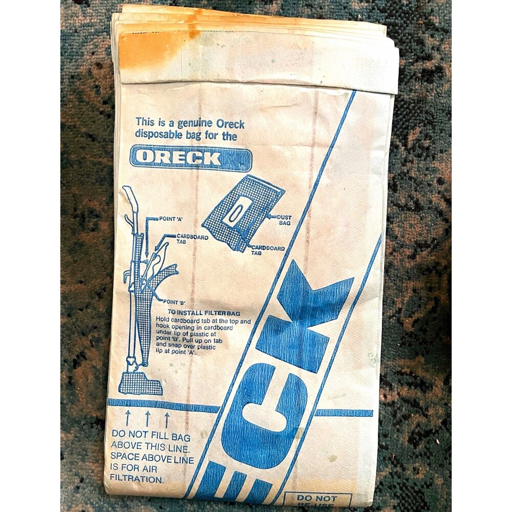 Oreck XL Genuine Disposable Paper Vacuum Bags, 9-Pack, Fits XL-8300 XL-888